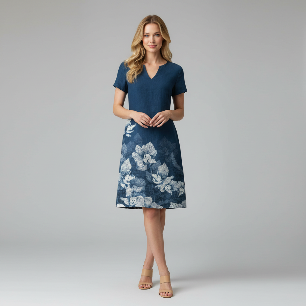 Abito Floreale Estivo Donna | Mini Abito a Maniche Corte