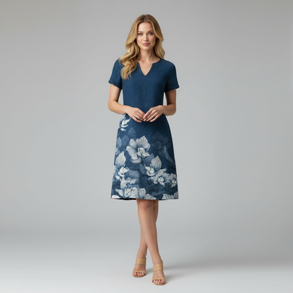 Abito Floreale Estivo Donna | Mini Abito a Maniche Corte