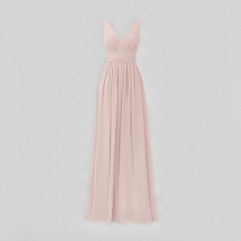 Abito Maxi Scollo a V Senza Maniche | Moda Donna