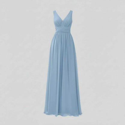 Abito Maxi Scollo a V Senza Maniche | Moda Donna
