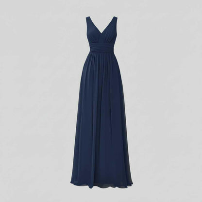 Abito Maxi Scollo a V Senza Maniche | Moda Donna