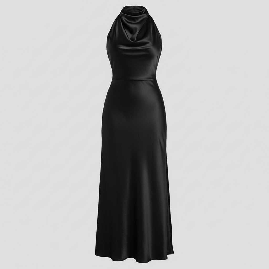 Abito da Sera Elegante | Vestito Donna alla Caviglia