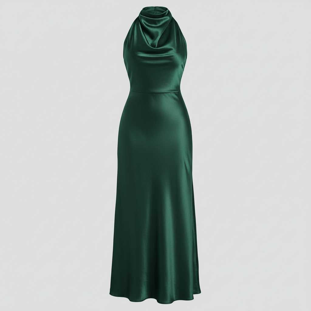 Abito da Sera Elegante | Vestito Donna alla Caviglia