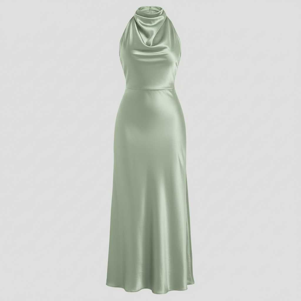 Abito da Sera Elegante | Vestito Donna alla Caviglia