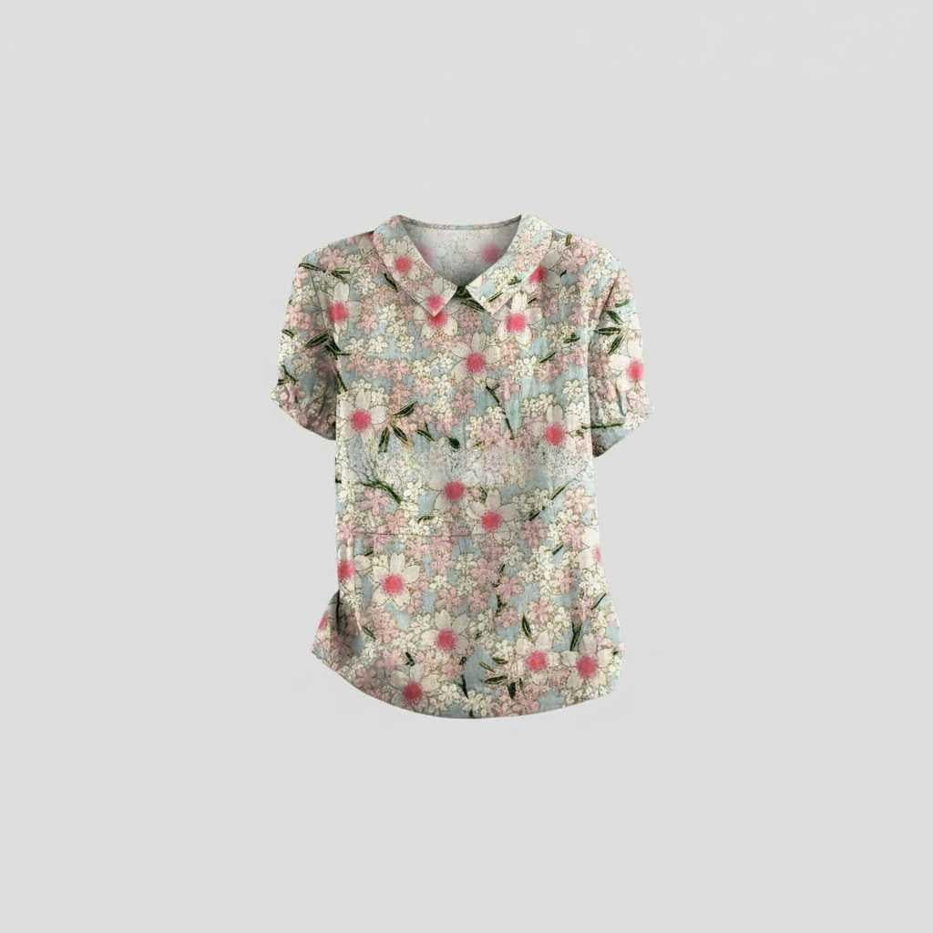 Camicetta Floreale Vintage | Camicetta Donna Elegante