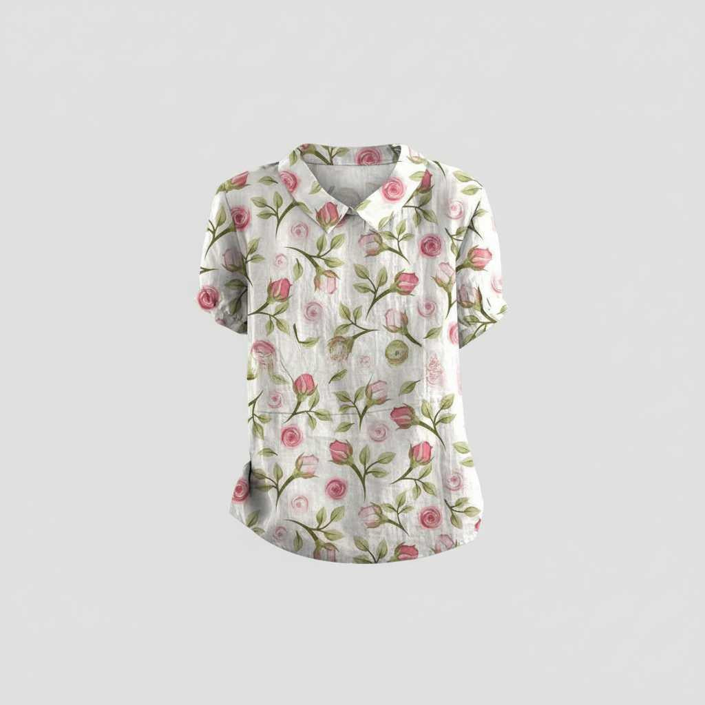 Camicetta Floreale Vintage | Camicetta Donna Elegante