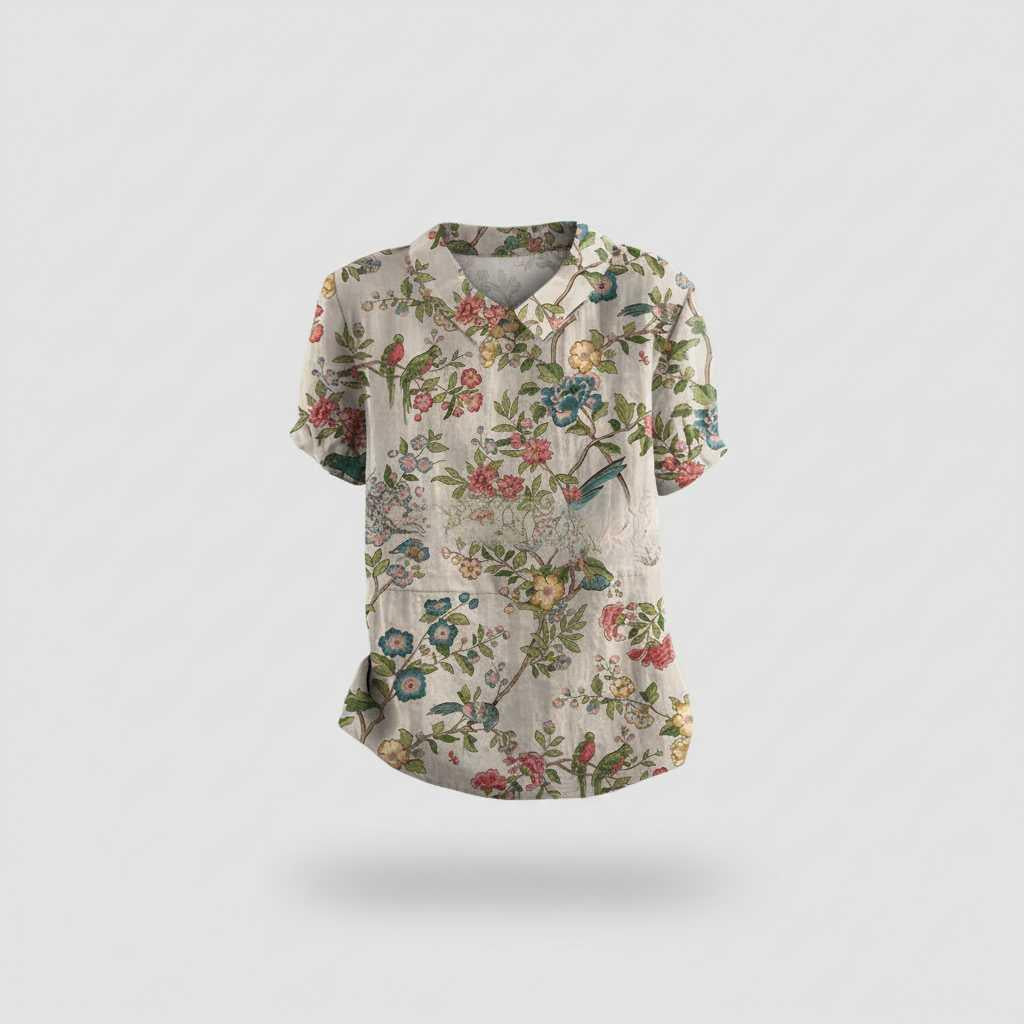 Camicetta Floreale Vintage | Camicetta Donna Elegante