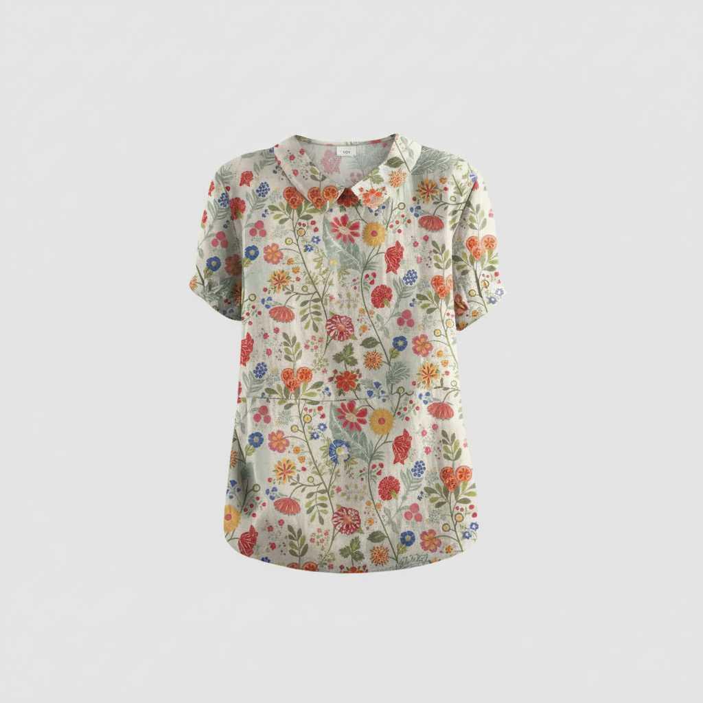 Camicetta Floreale Vintage | Camicetta Donna Elegante