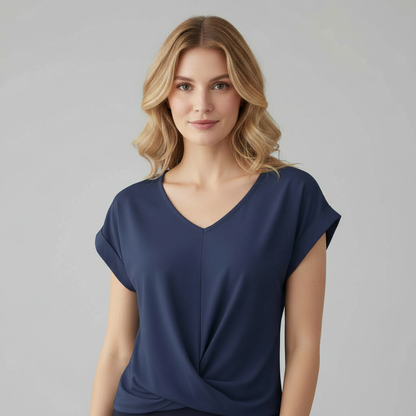 Top Elegante a Maniche Corte Donna | Maglietta Casual