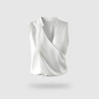 Top Estivo Donna Scollo a V | Casual Elegante in Cotone