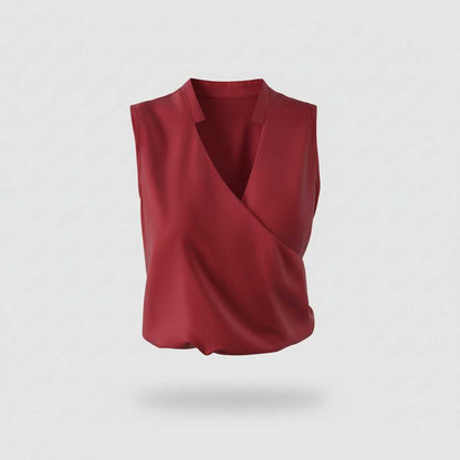 Top Estivo Donna Scollo a V | Casual Elegante in Cotone