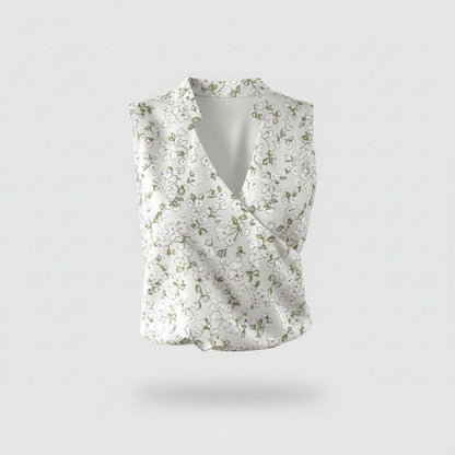 Top Estivo Donna Scollo a V | Casual Elegante in Cotone